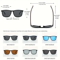 2 paires de lunettes de soleil polarisées carrées vintage de luxe UV400 pour hommes et femmes, idéales pour le cyclisme, la conduite, la pêche et les voyages 6