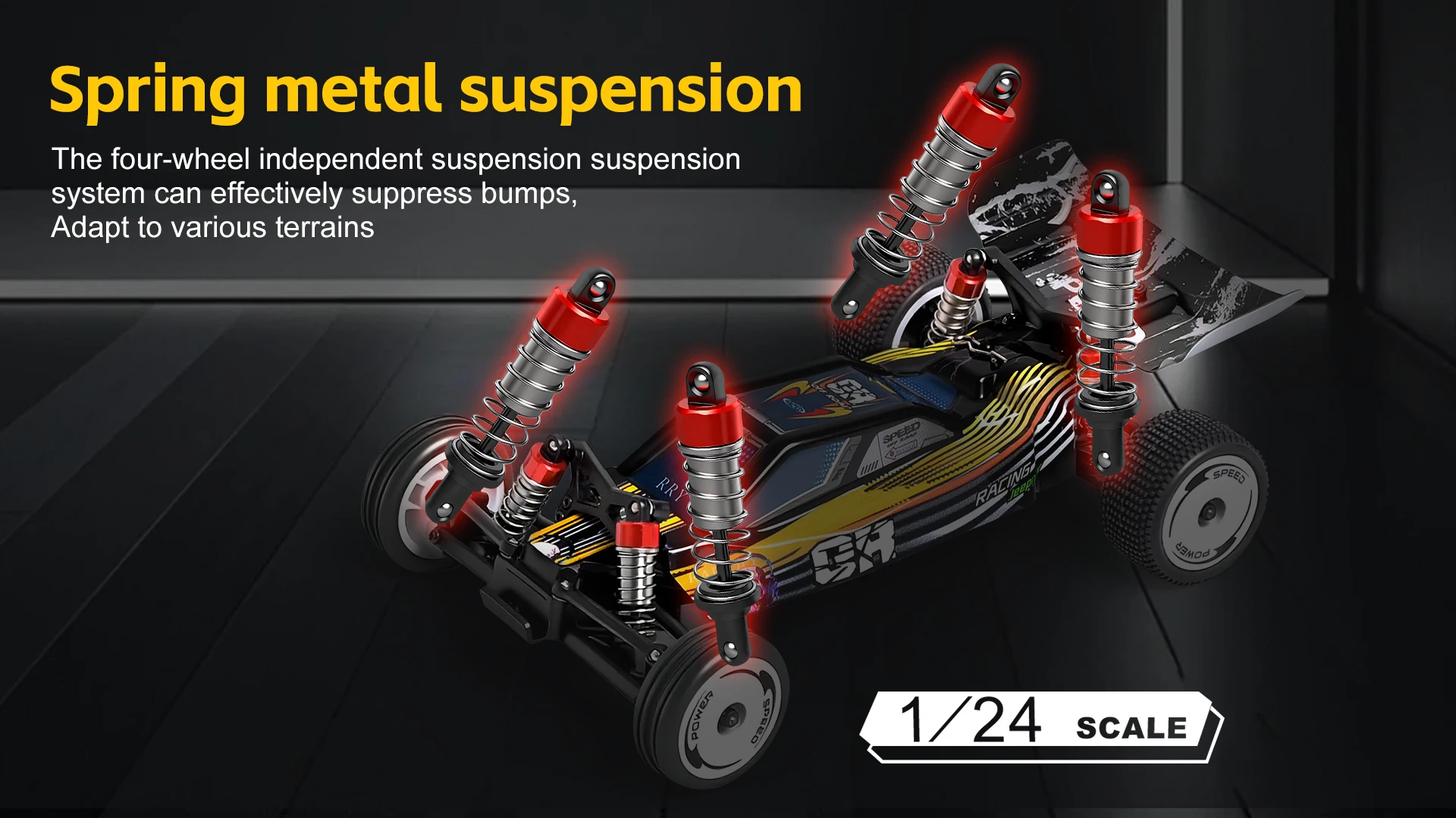 WLtoys 244016 1/24 Scale High Speed 2WD Remote Control Car Drift