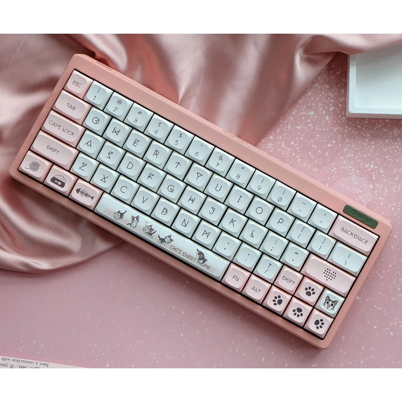 mecânico ajuste 64 68 87 96 104 108 layout com iso keycap
