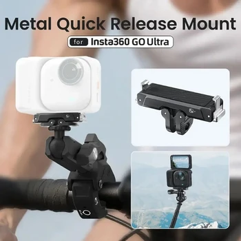 Adattatore per Fotocamera Sportiva AMagisn con Base in Metallo a Sgancio Rapido per Accessori Insta360 Go, Essenziale per Action Camera