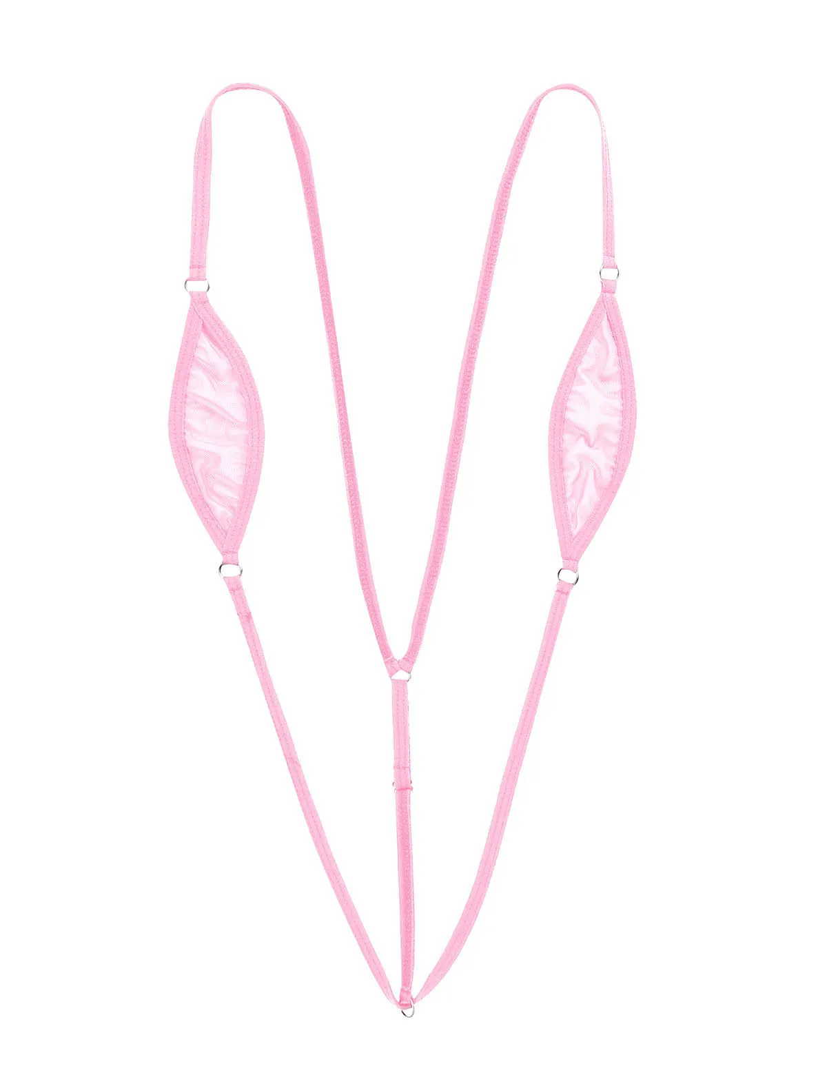 YiZYiF Micro Bikini Da Donna Monokini Sling Shot Costume Da Bagno - Foto 7