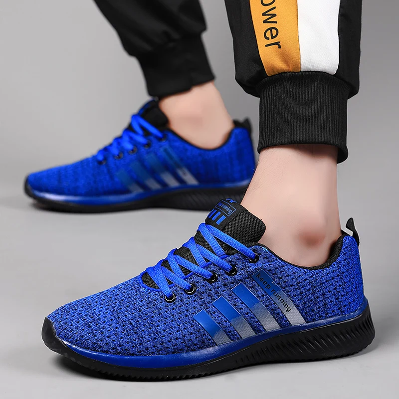 New large size men's net casual shoes comfortable sports lightweight non-slip high quality men's sports shoes 6