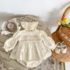 Autumn new 0-3 year old baby clothing, baby girl baby lace small skirt long sleeved jumpsuit jumpsuit jumpsuit 2