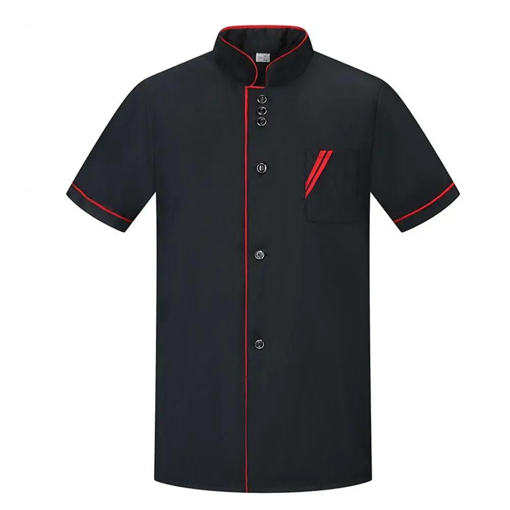 Uniform Restaurant Chef Shirt Cooking Clothes Wear-resistant Quick Dry Buttons Chef Uniform button down shirt