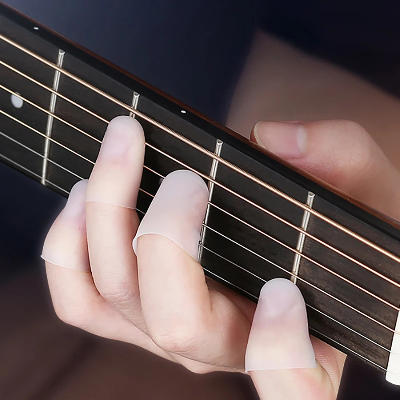 

1 шт., Силиконовая накладка на палец гитары для защиты от боли в левой руке