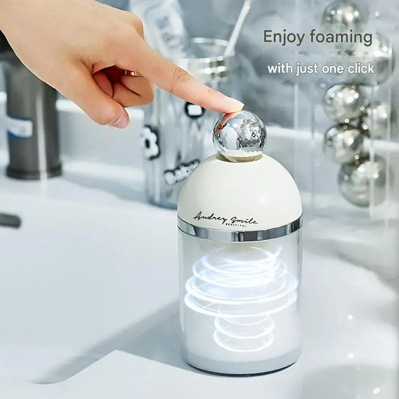 Electric Foam Maker High-Speed Foaming Deep Cleaning Gentle Skin Dense Foamer USB Rechargeable Automatic Facial Foaming Cleaner
