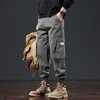 Men's Relaxed Fit Stretch Cargo Pant with Multi-pocket High Street Straight Tube Loose Outdoor Hiking Jogger Work Sweatpants 5