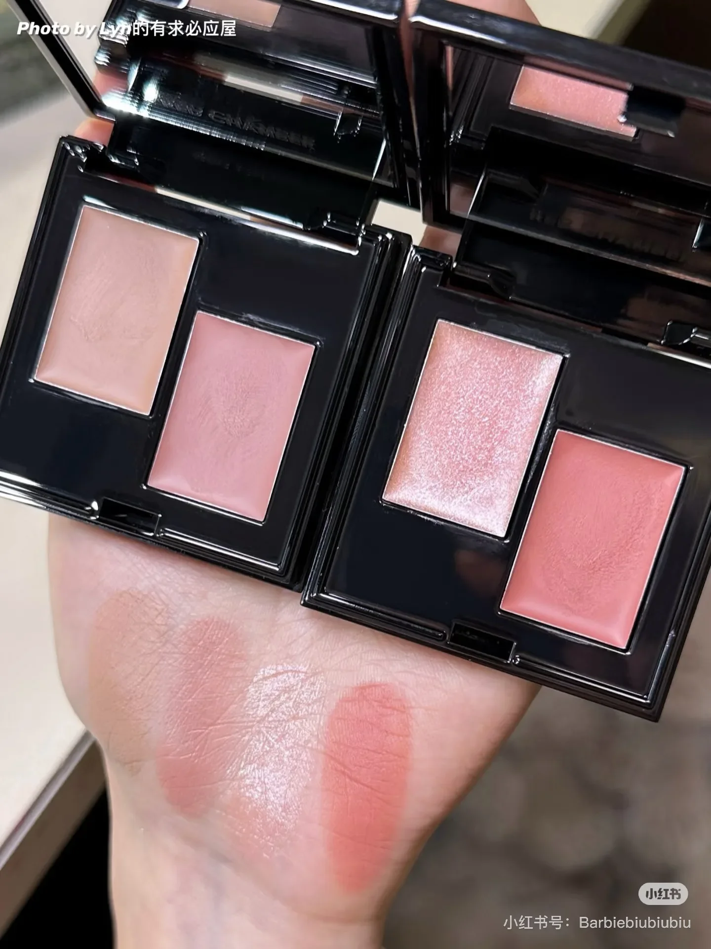 Red Chamber Bi-color Blusher Multi-purpose Cream Blush Plate Rc Multi-use Powder Blusher Eye Shadow Lipstick 5