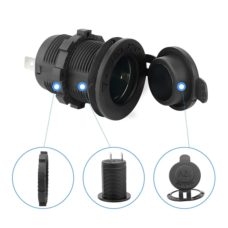 Cigarette Lighter Socket Car 12V Waterproof