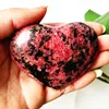 Natural Stone Pink Beautiful Rosestone Heart Witch Meditation Spirit Exorcism Healing Crystal Room Ornament 1