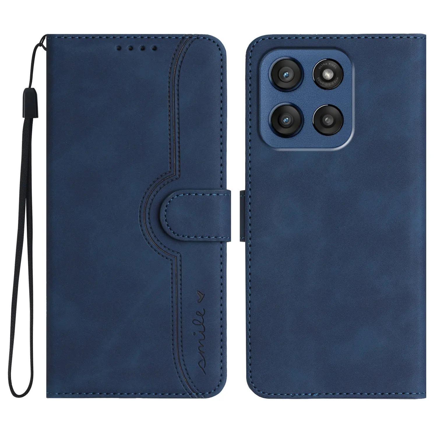 Luxury Leather Flip Wallet Case with Card Slots - Premium Book-Style Phone Cover