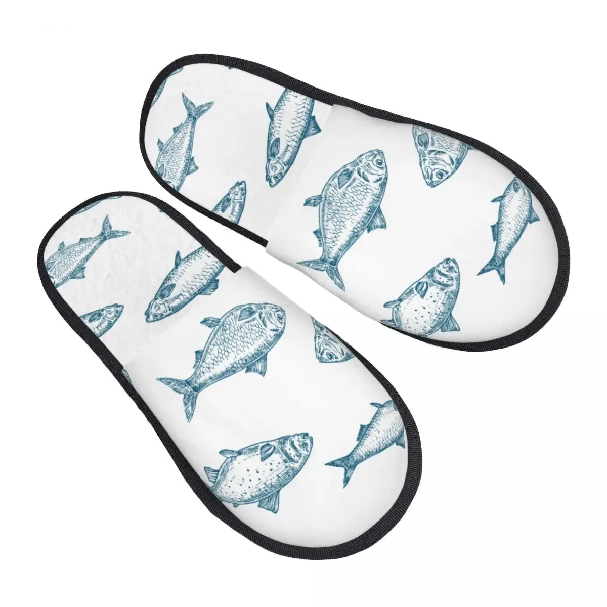 

Fishes Slipper For Women Men Fluffy Winter Warm Slippers Indoor Slippers