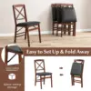 Folding Dining Chairs Set of 2 4