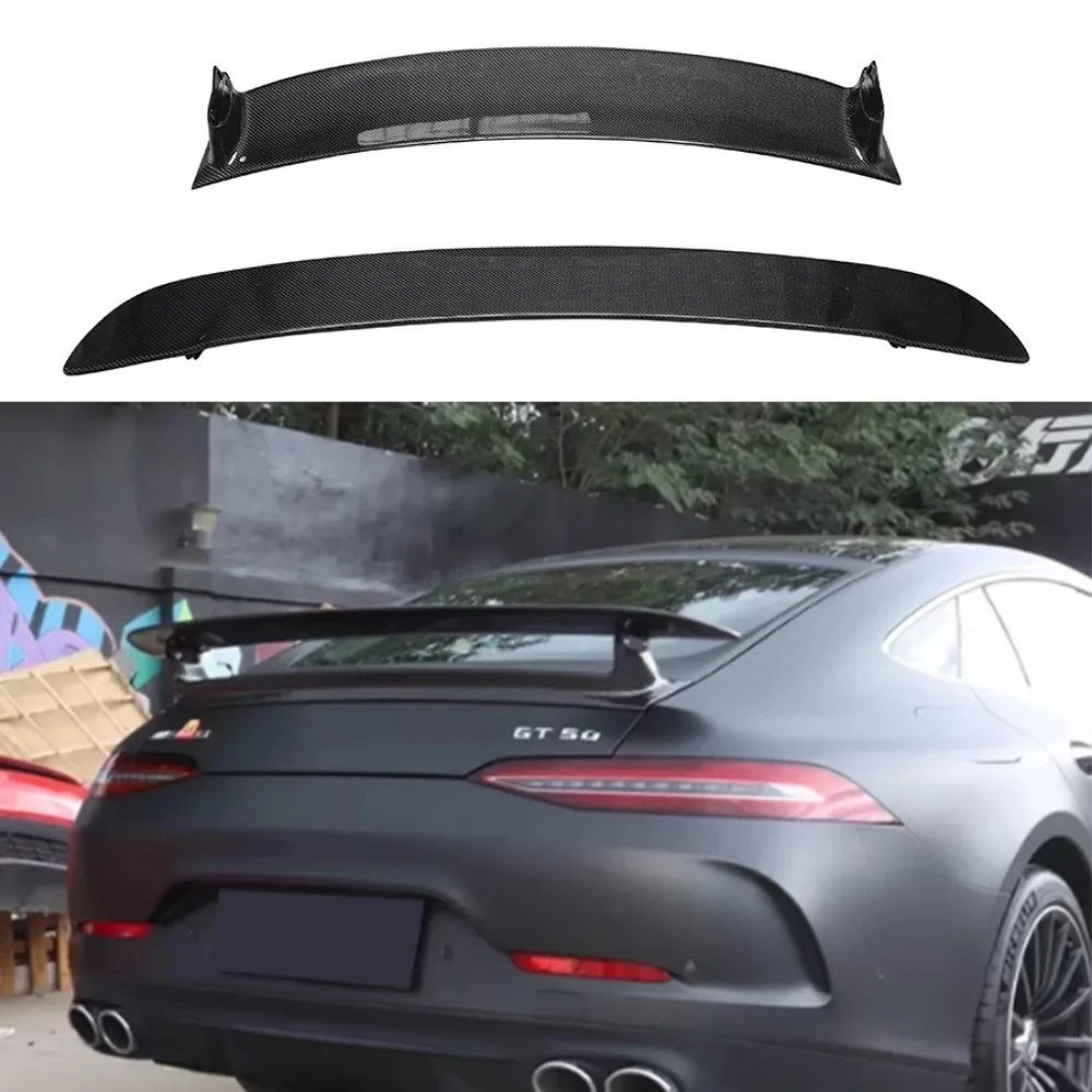 

Задние плавники из углеродного волокна для Mercedes Benz AMG GT GT50 GT53 GT63, задний спойлер для багажника, направляющая, переключатель для заднего крыла, обновленный корпус