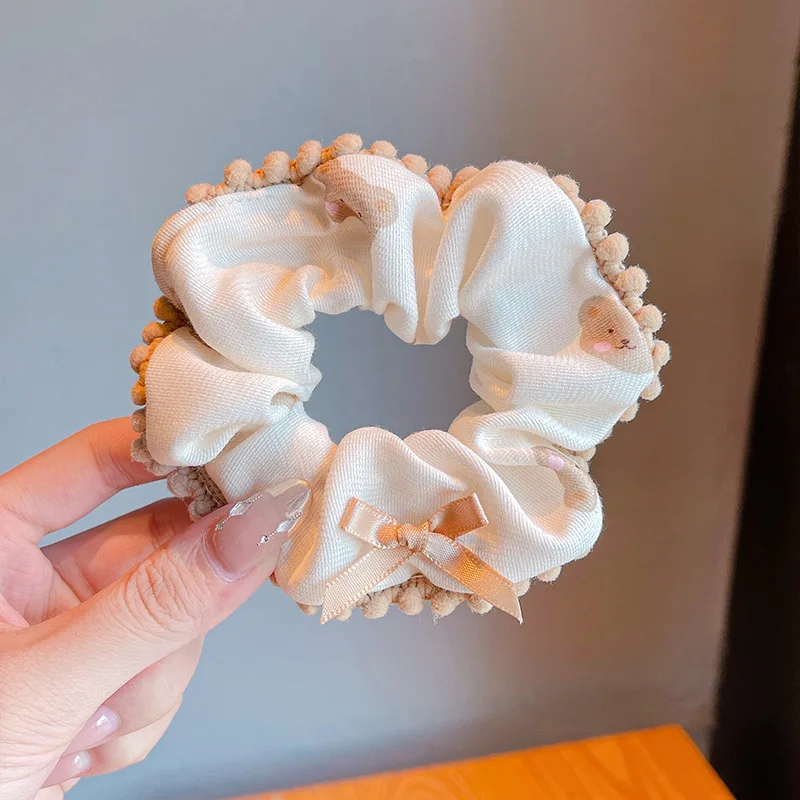 Sweet & Stylish Women's Lace Edge Floral Scrunchie Headband