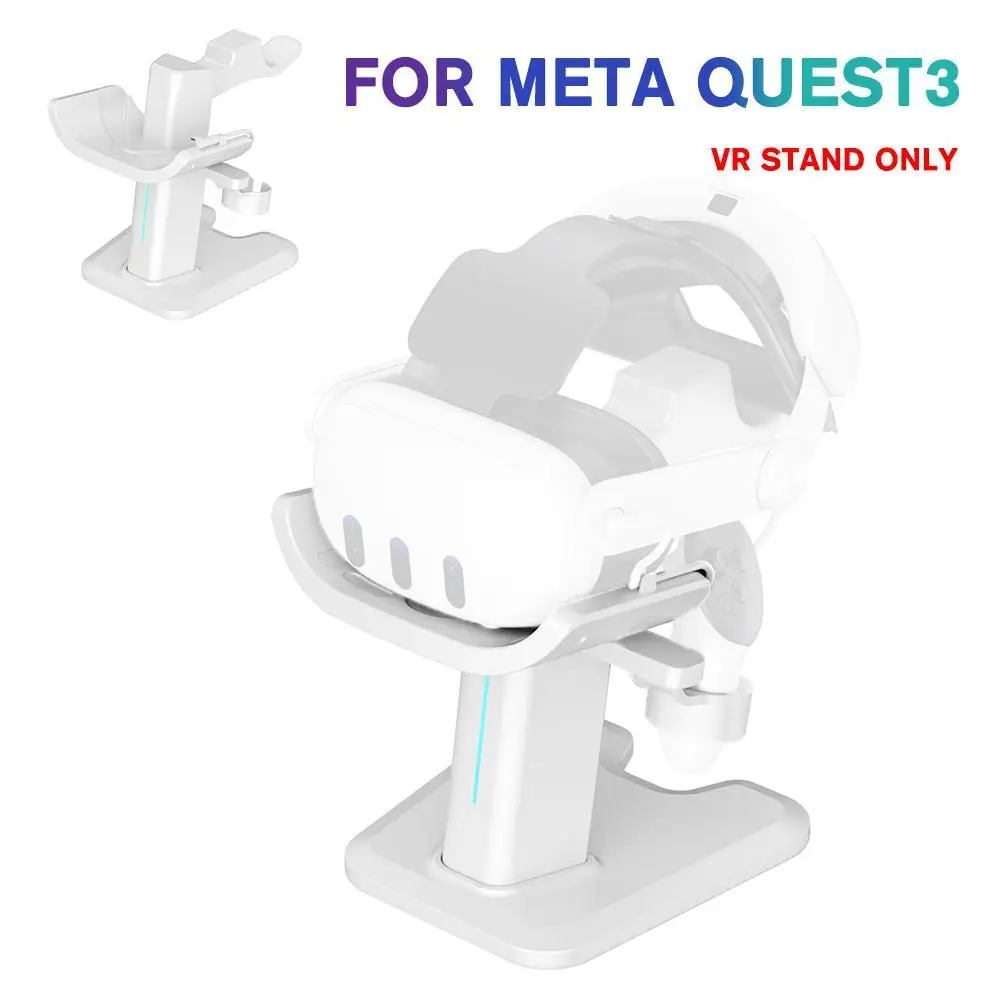 

Charging Station Controller Charging Station VR Display Stand With LED Indicator Charging Cable For Meta Quest 3 RGB Light Stand
