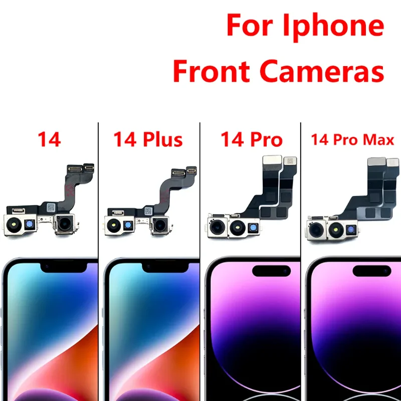 iPhone 13 14 13Pro 13Pro Max Mini 14plus 후면 후면 카메라 플렉스 케이블 + 전면 교체 부품 용 기존 카메라 모듈