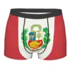 Male Fashion Flag Of Peru, Peruvian Flag Underwear Boxer Briefs Men Stretch Shorts Panties Underpants 1