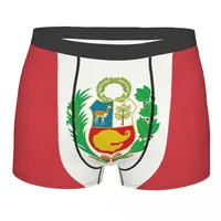 Male Fashion Flag Of Peru, Peruvian Flag Underwear Boxer Briefs Men Stretch Shorts Panties Underpants 1
