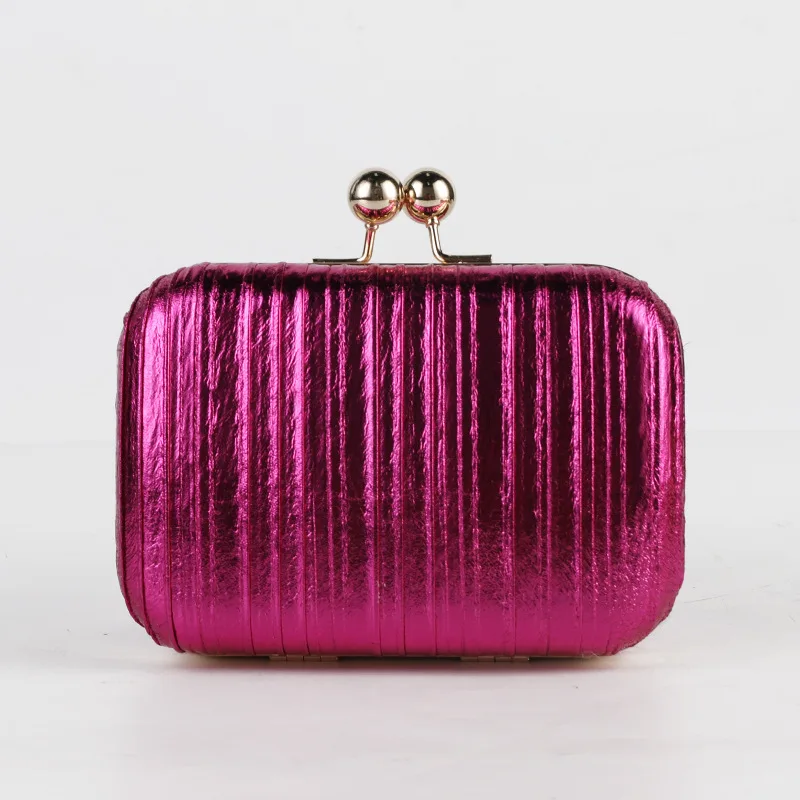 Purple Handbag Stripes Small Clutch Purse for Women Designer Luxury 2023 Crossbody Shoulder Wallets Evening Weddings Phone Bag