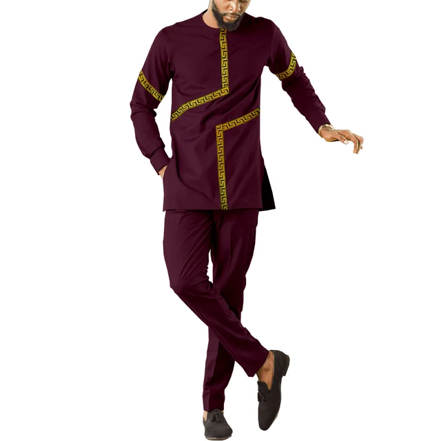 Chinedu Long Sleeve Dashiki Outfit - Image 3