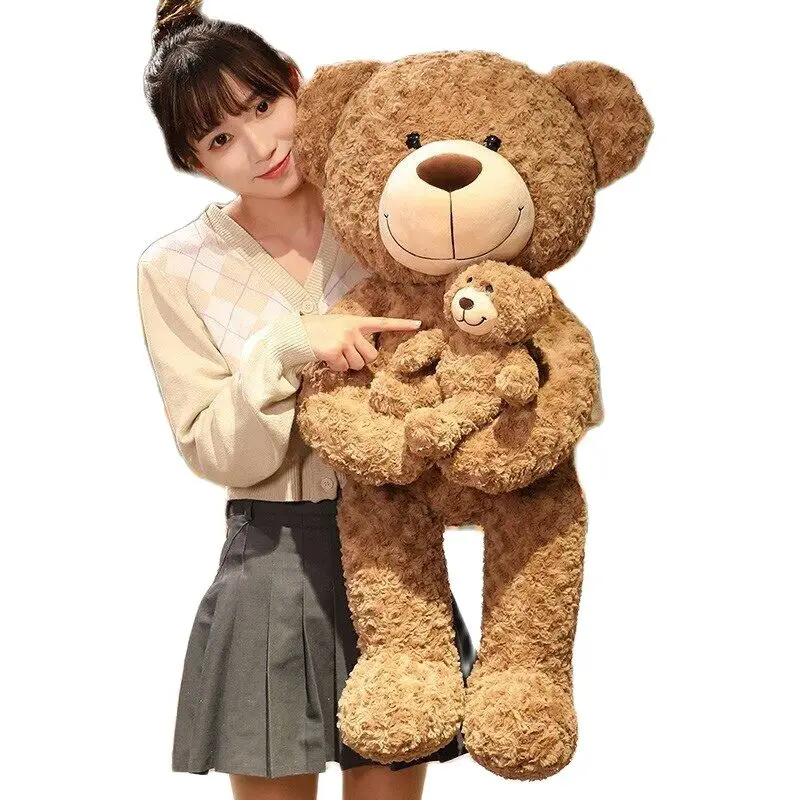 

Новые Мультяшные Плюшевые игрушки-медвежонки для мамы и ребенка, мягкие игрушки для детей, сопровождают день рождения, подарки на день Святого Валентина