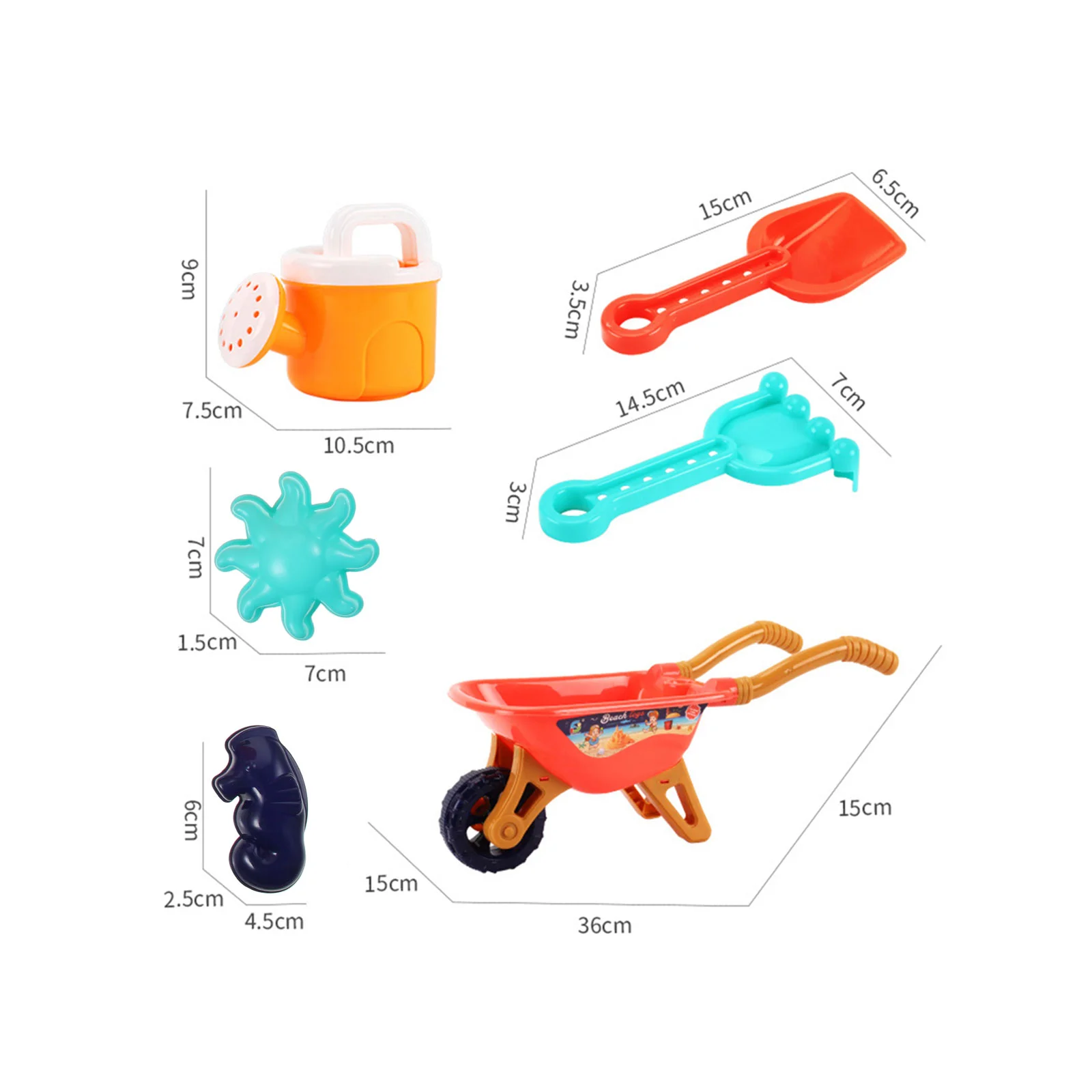 Wheelbarrow Beach Toy Stroller Toddler Kids Toys Tool Kit Plastic Sand for 2