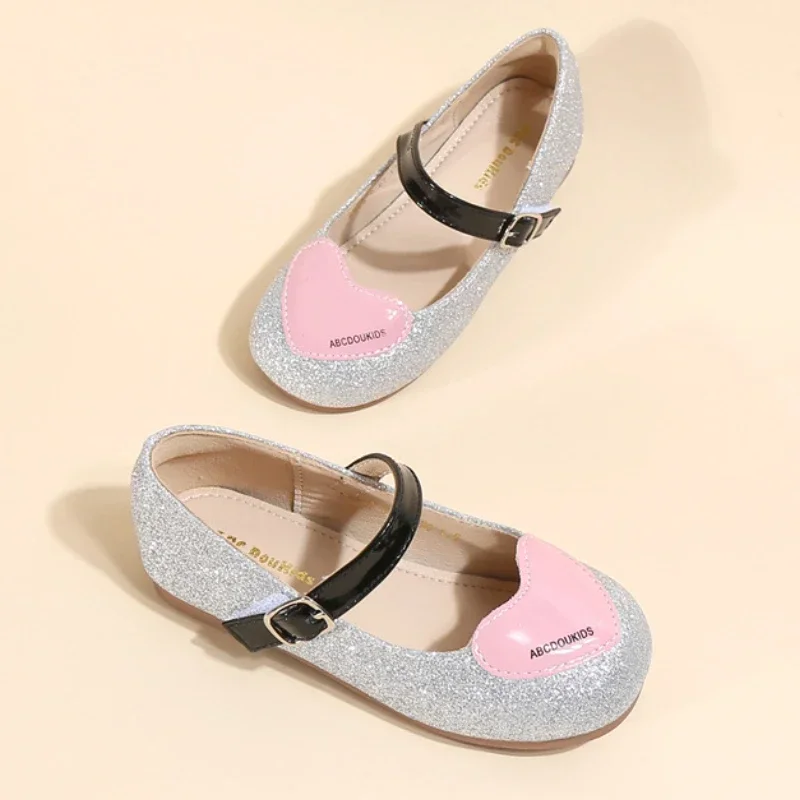 Leather Kids Flats Shoes for Girls Party