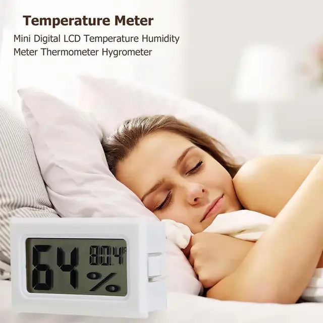 Beltéri Környezeti Hőmérséklet -Érzékelő Egyszerű Mini Tartós Higrométerek Páratartalom Kijelző Eszköz Lcd Elektronikus Higrométer 1,5 V