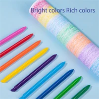 Deli 12/24/36 Colors Plastic Crayon Erasable Wax Crayons Washable Coloring Pencil Non-toxic Easy Clean Painting for Kids Gift 2