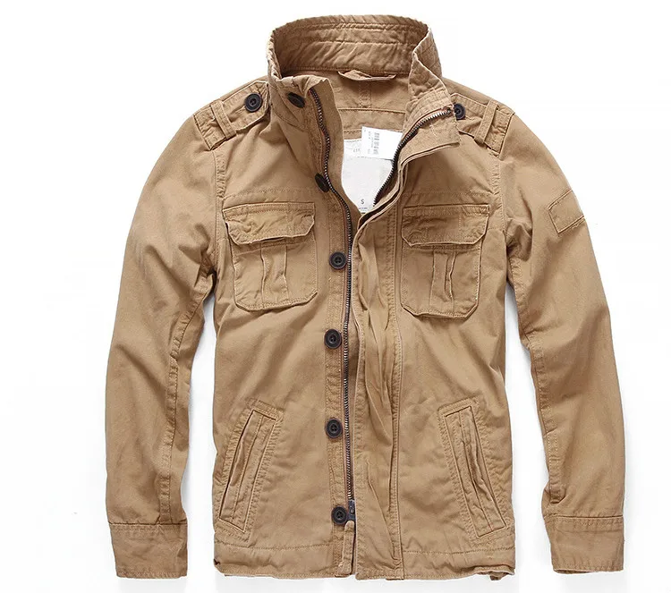 Men's New Camouflage Sports Jacket Autumn and Winter Daily All-match Classic Stand Collar Zipper Button Fashion Coat_voghion.com