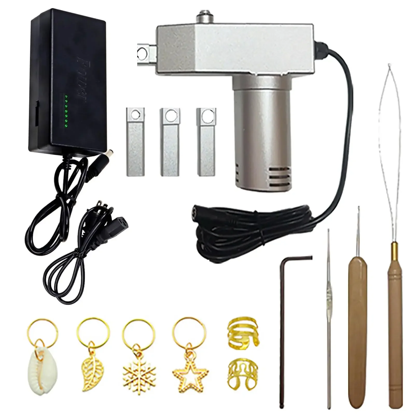 Upgrade New Generation Instant Electric Dreadlocks Machine Set with Three Size Head and Thick Needles 2