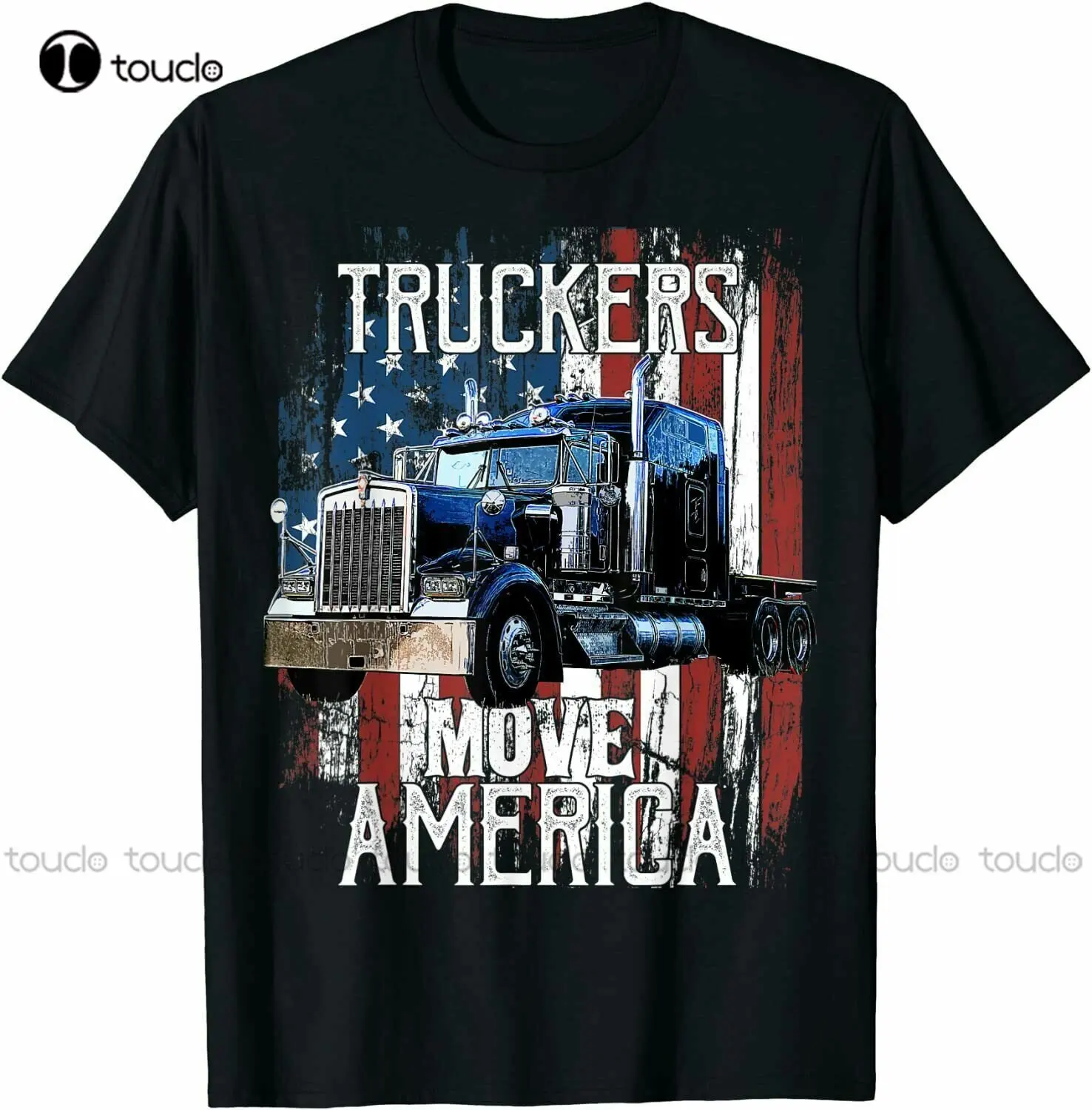 

Trucker American Flag Truck Driver Truck Driver Gift T-Shirt Funny Tee Gift Tshirts For Teens Girls Custom Gift Xs-5Xl Tee Shirt