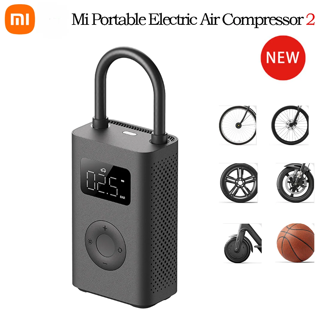 Xiaomi Mijia Air Pump 2 Portable Universal Electric Air Compressor Tire ...