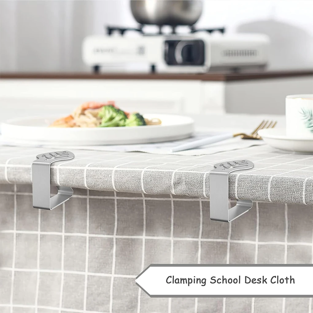 

2/3/5 Серебряный регулируемый держатель телефона, надежно удерживает скатерть на месте для улицы