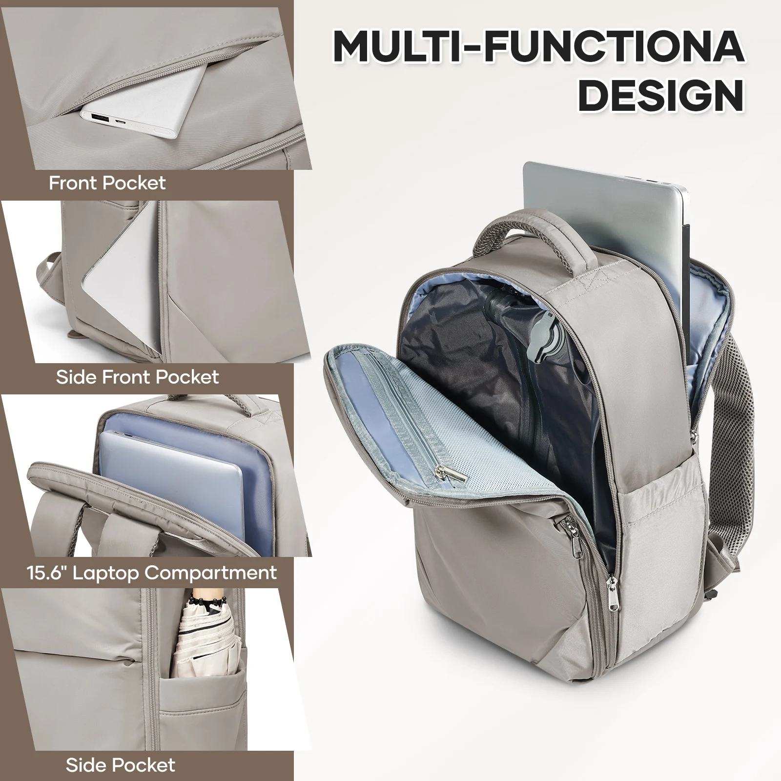 Large Capacity Hiking Backpack with Vacuum Compression Compartment, Durable Nylon, Ideal for Women Travel Backpack, Air Backpack