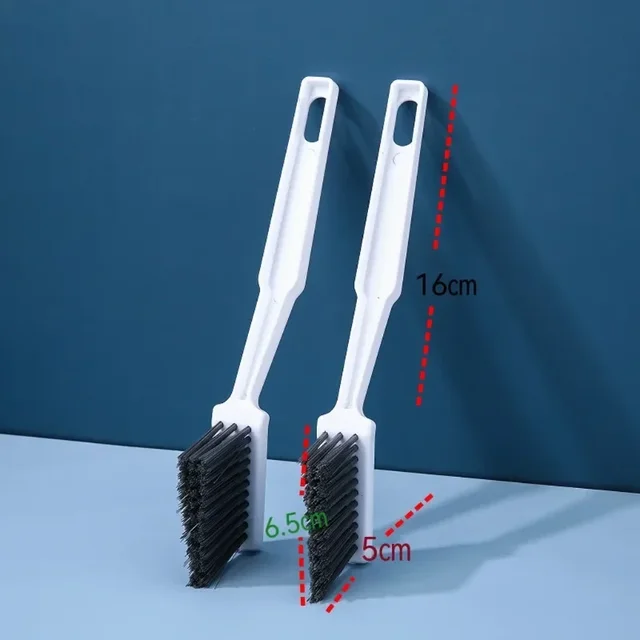 변기 바닥과 타일 모서리 홈의 숨은 먼지와 악취를 제거하는 HARKO 변기 바닥 틈새 브러시