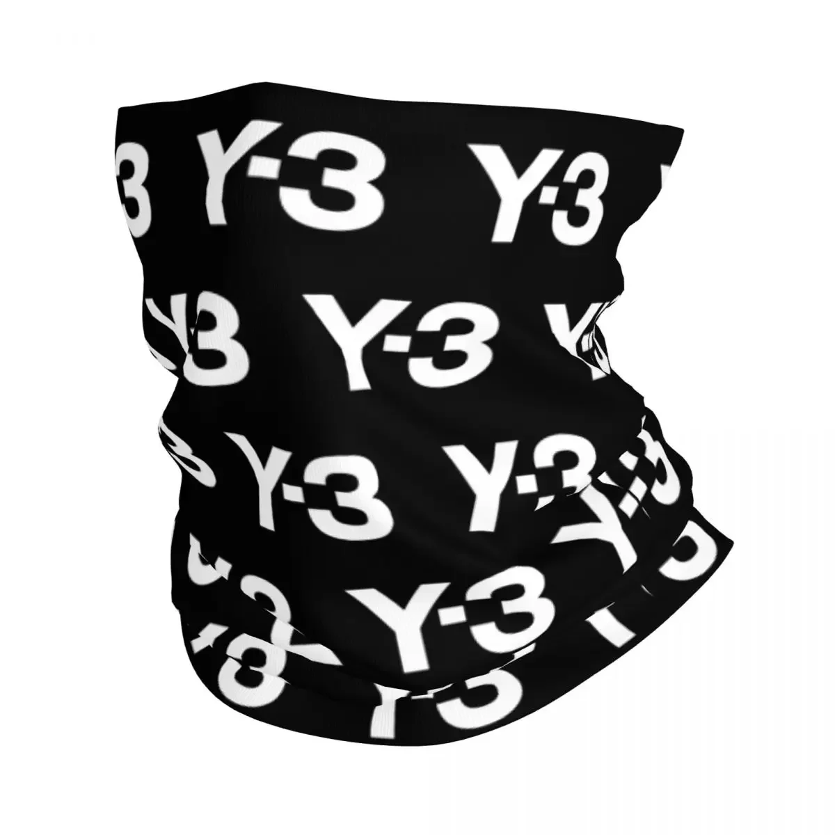 

Y3 Logo Bandana Neck Gaiter Printed Fashion Balaclavas Wrap Scarf Warm Headband Fishing for Men Women Adult