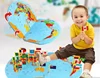 3D Wooden Map of The World Puzzle Stereo Toy,Mapology World Map Puzzle Includes Country Flags,Fun Jigsaw Puzzle Educational Toys 2