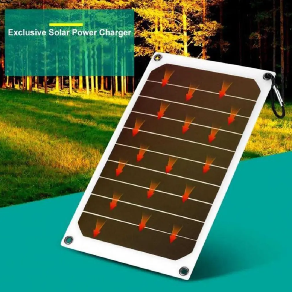 10w Solar Panel Photovoltaic Module Board Mobile Phone Charger Outdoor Lightweight Usb Charging Board