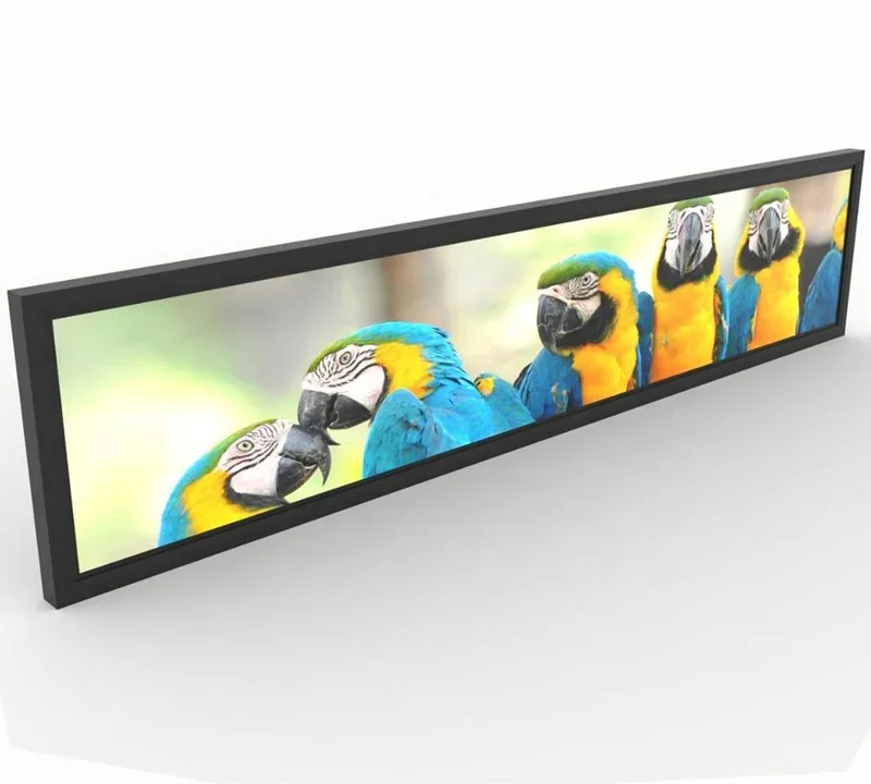 

34.9 Inch High Brightness Strip Screen Ultra Wide Stretched Bar Type Lcd Advertising Display For Supermarket