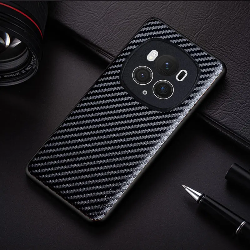Sleek Carbon Fiber Shockproof Slim Phone Case - Non-Slip Full Body Protection