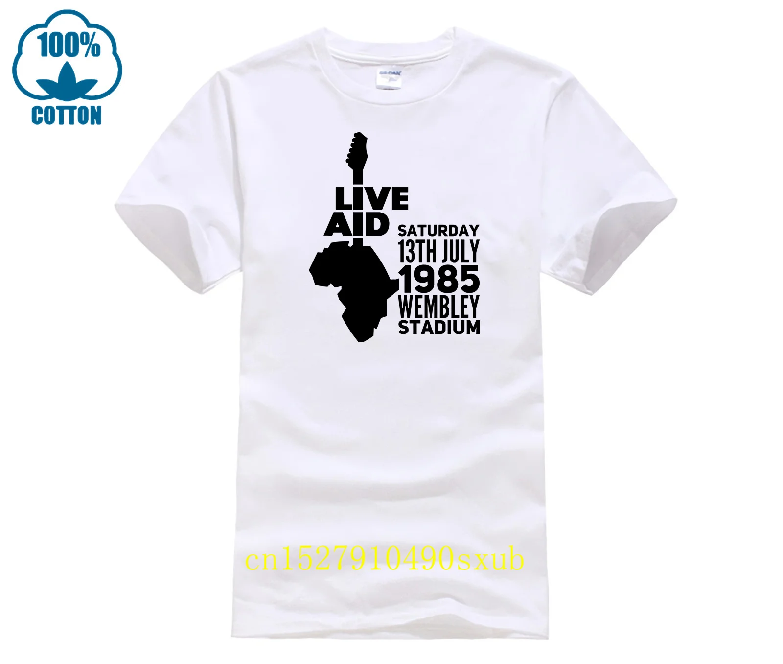 Live Aid Queen Band 1985 Maglietta Freddy Mercury Per Maglietta Maschile S 4Xl Homme Maglietta Popolare Streetwear