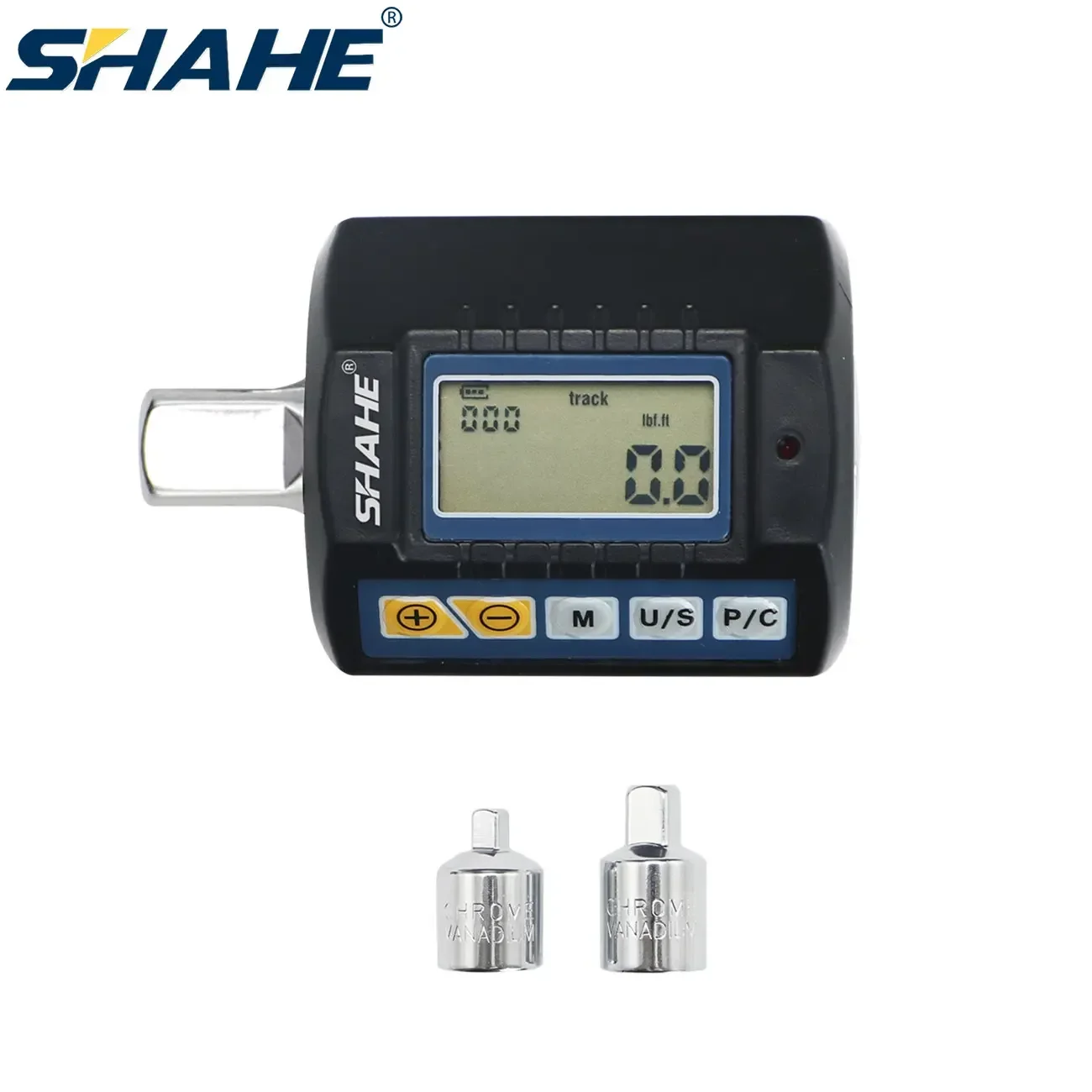 SHAHE Torque Wrench Digital one quarter three eighths one half inch torque spanner bike set digital torque adapter car bike repair hand tools