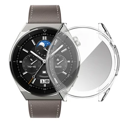Sleek Soft TPU Protective Cover & Screen Protector for Huawei Watch GT 3 Pro (Clear)