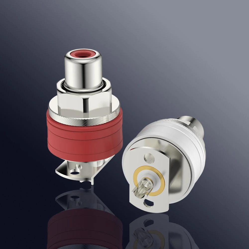 

Разъем RCA Viborg RC101R, чистая медь, родиевое покрытие, 4 шт.