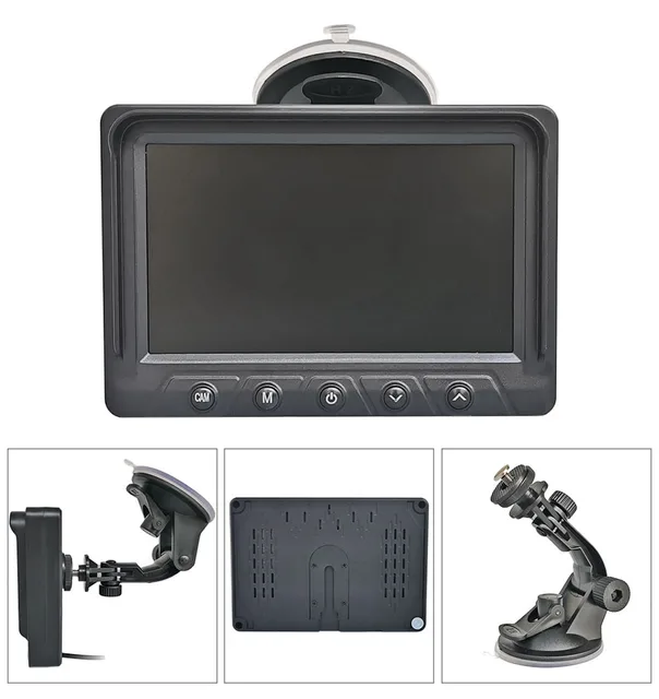 654042-f4b641.jpg DIYSECUR 1024x600 4Pin 5 بوصة AHD IPS شاشة الرؤية الخلفية للسيارة شاشة عرض رقمية لكاميرا السيارة AHD CVBS