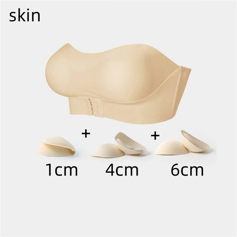 Women's Externally Expanded Bra Underwear Sexy Small Chest Gathering Anti Slip Bra Top Support Bra Push Up Bra Underwear