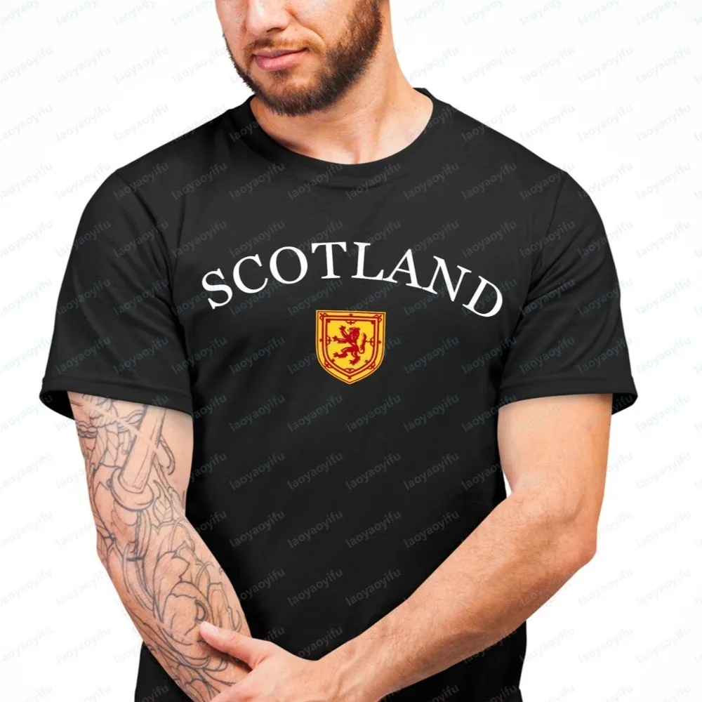 Scottish Patriotic Vintage Summer Football T-Shirt