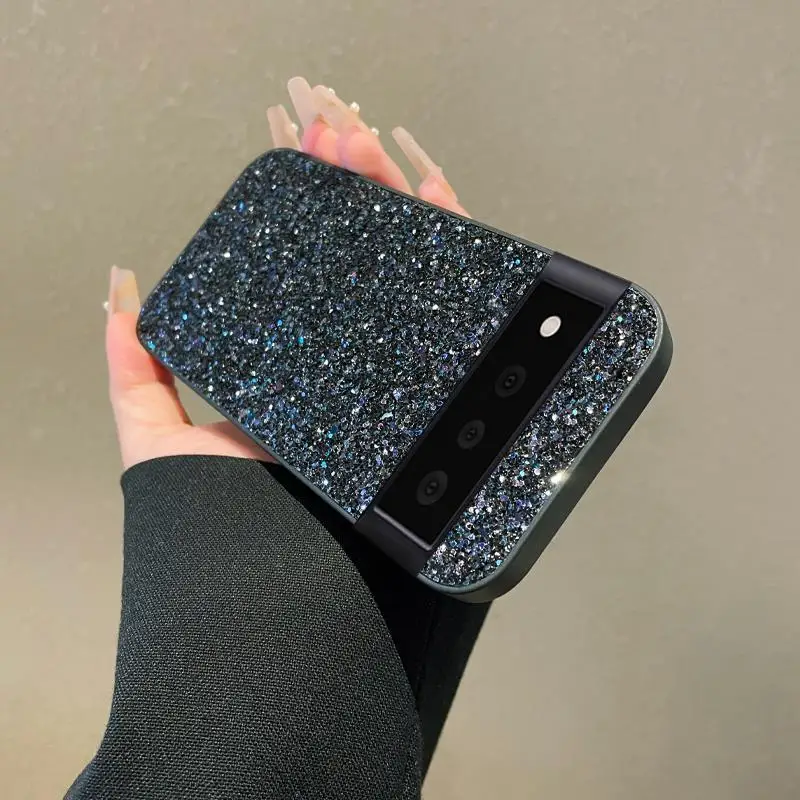 Luxury Glitter Diamond Rhinestone Soft TPU Shockproof Back Cover